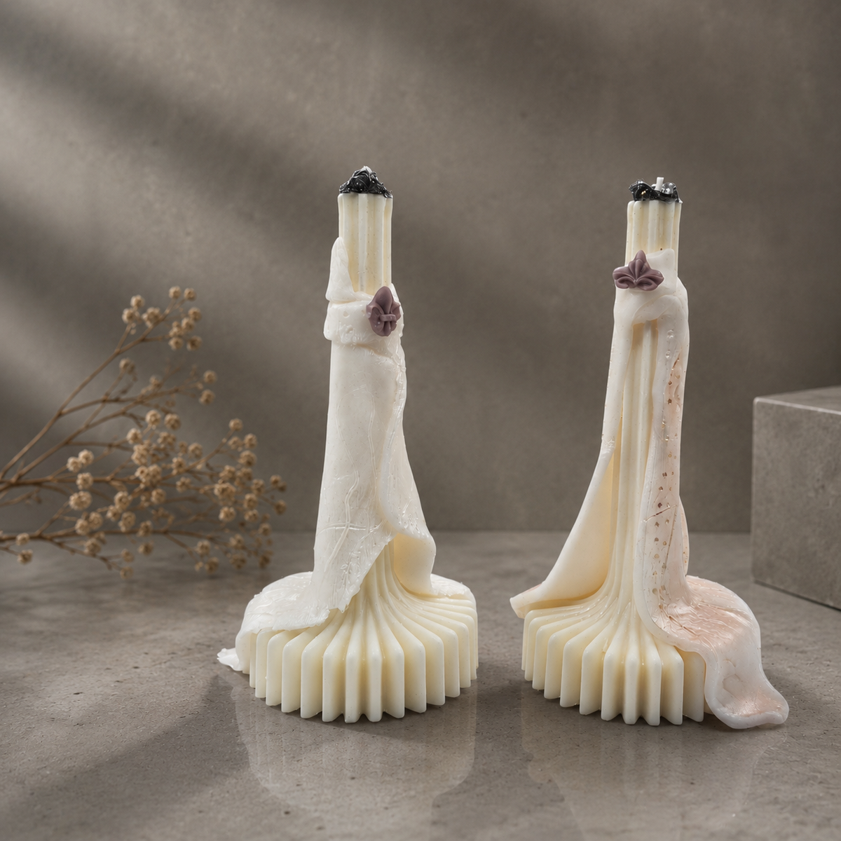 The White Crown | Decorative Candle Set