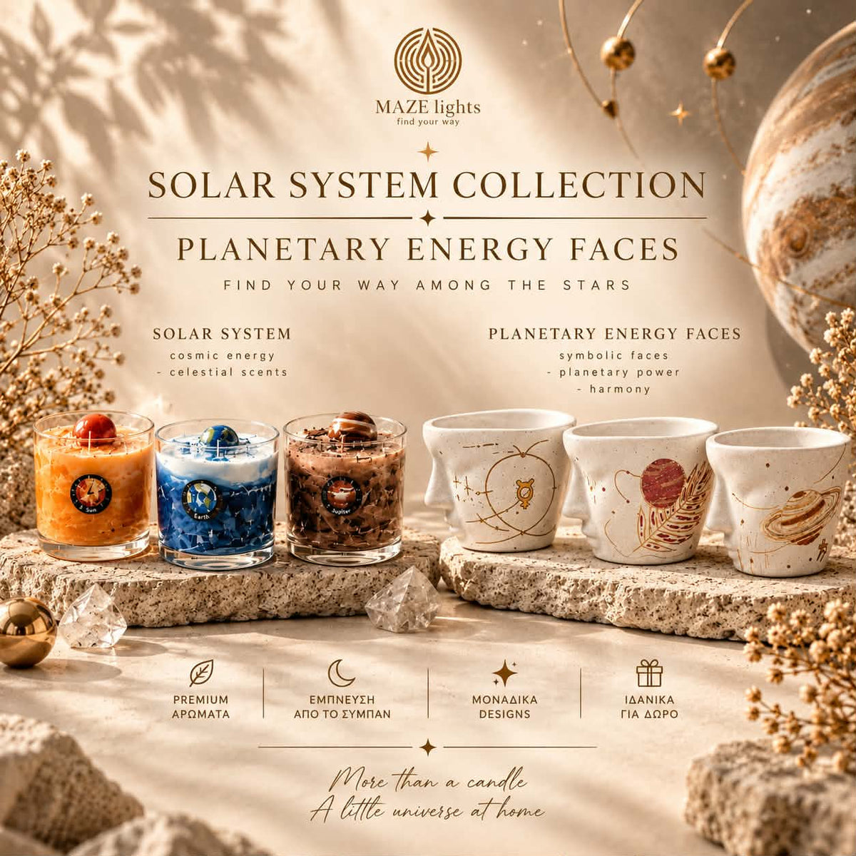 Solar System & Planetary Energy Faces