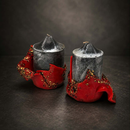 Silver & Red